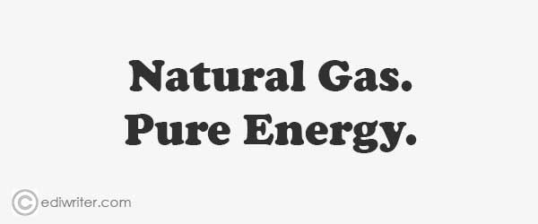 example of original gas & energy slogan